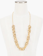 Gold Flower Chain Necklace