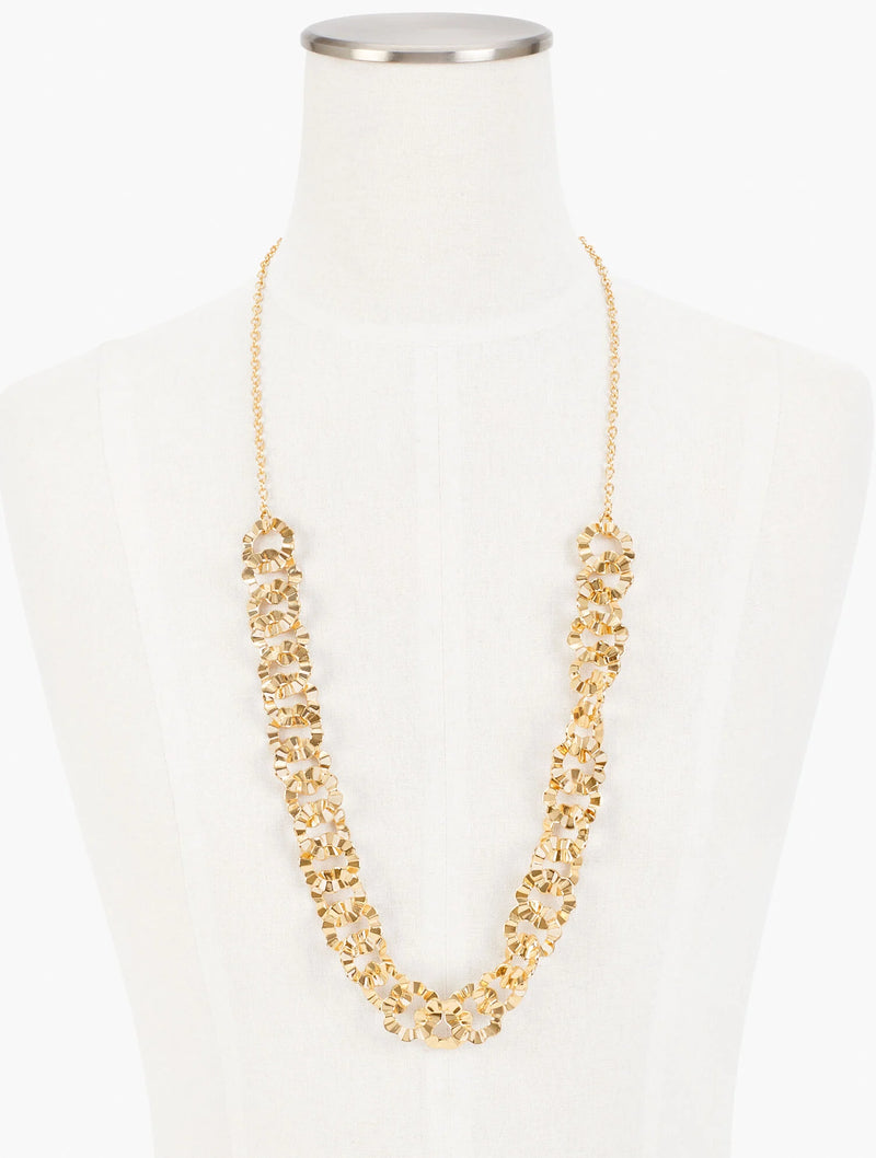 Gold Flower Chain Necklace