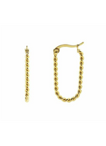 Elle Twisted Hoops in Gold