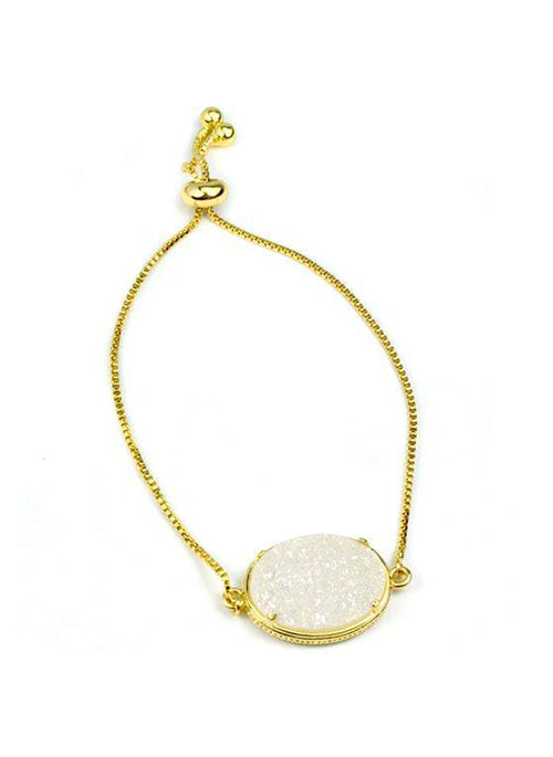 Ariana Large Oval Bracelet in Gold