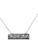 Bethany Druzy Bar Necklace in Silver