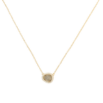 Baby Labradorite Necklace in Gold