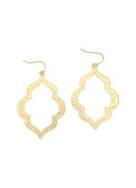 CJ Large Hammered Gold Earrings
