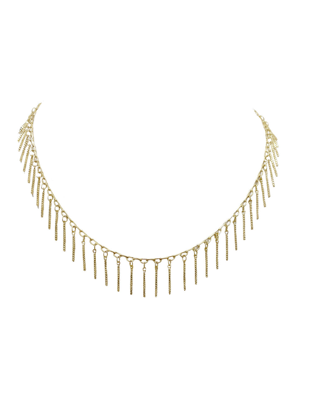 Shea Fringe Necklace Gold - Gifting Brands