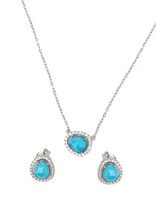 Baby Turquoise Necklace Sterling silver - Gifting Brands