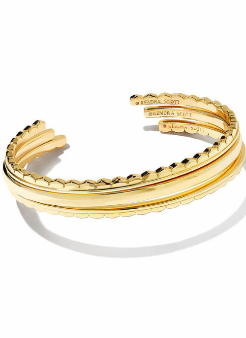 Quinn 3pc Cuff Bracelet Set Gold - Gifting Brands