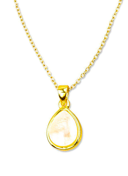 Adeline Mother of Pearl Gold Necklace